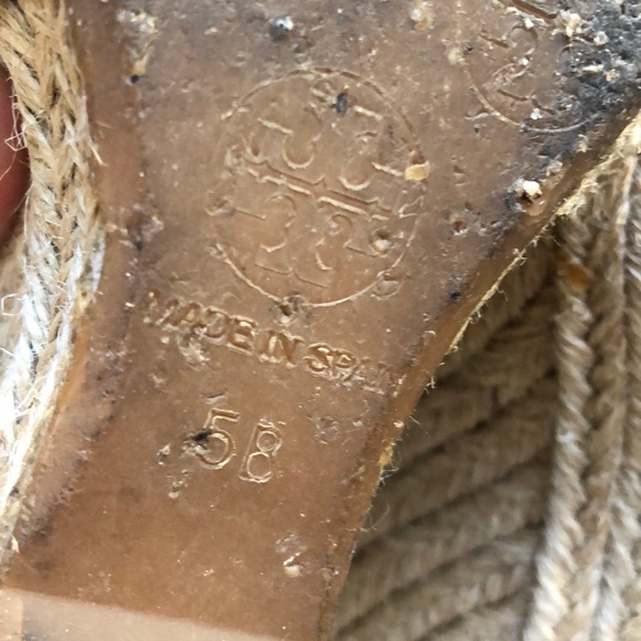 Tory burch wedge sandals 5B - Picture 8 of 9